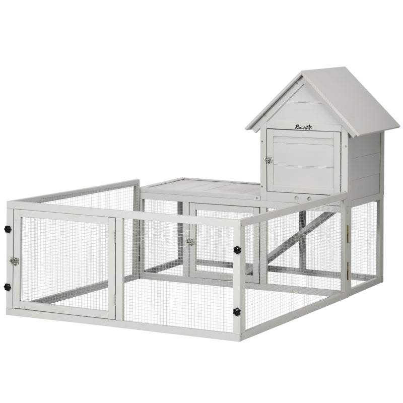 Light Grey Indoor Small Pet Cage with Slide-Out Tray