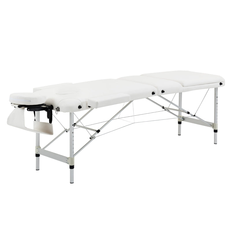 White Foldable Massage Table for Professional Salon and SPA