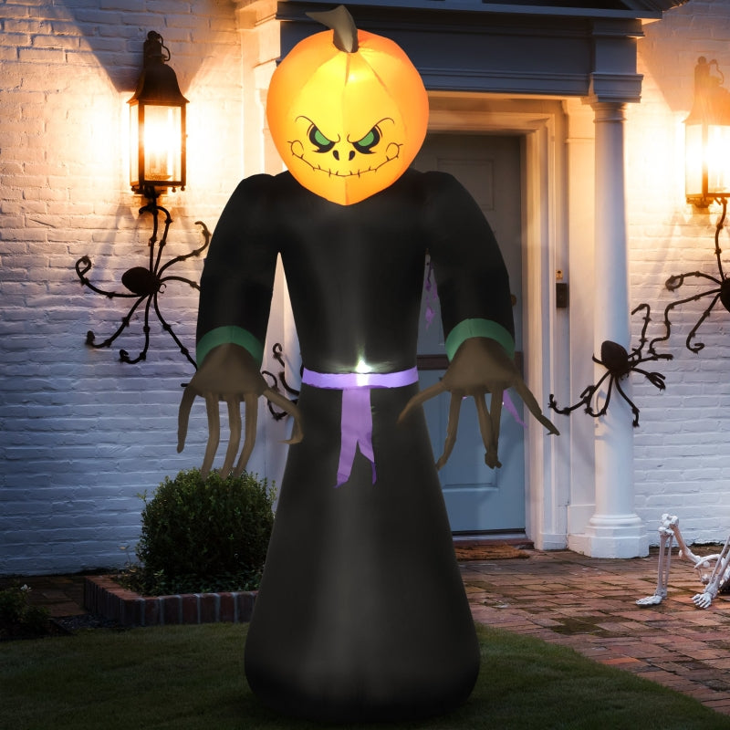 6 LED Inflatable Halloween Yard Decoration - Pumpkin Ghost Vampire Monster