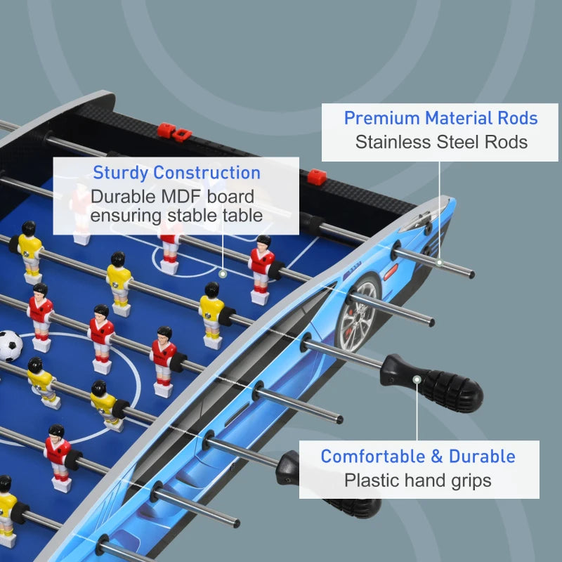 Mini Tabletop Football Gaming Table - 29 Inch, Blue