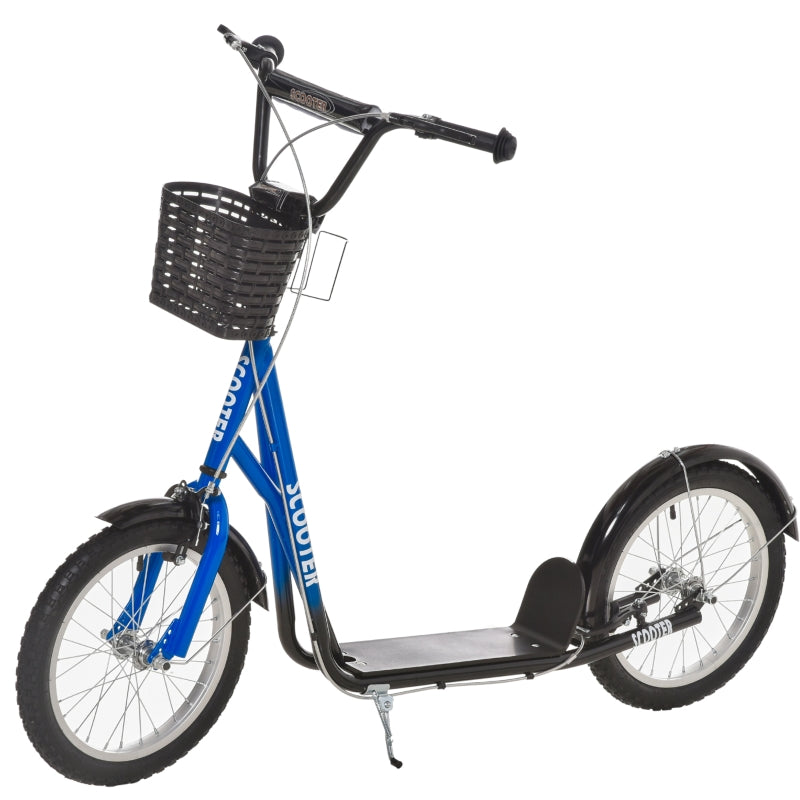 Blue Kids Scooter with Adjustable Handlebars - Ages 5-12