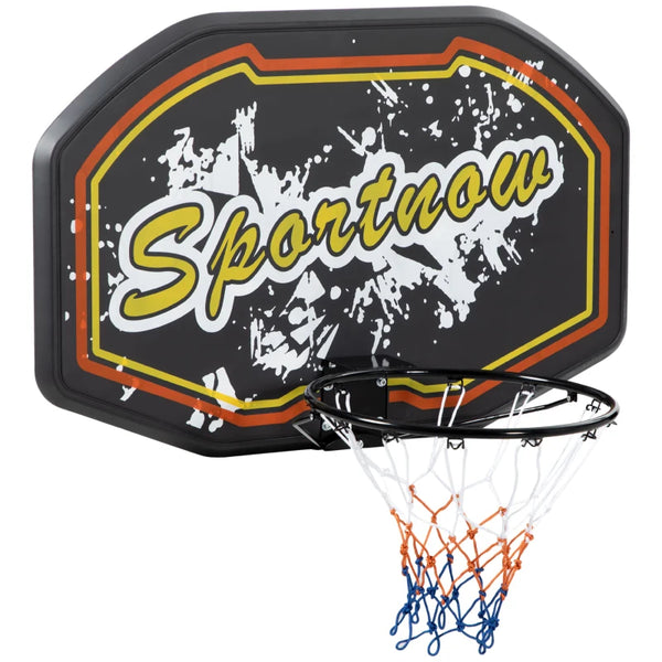 Red & Yellow Wall Mounted Mini Basketball Hoop Set for Teens & Adults