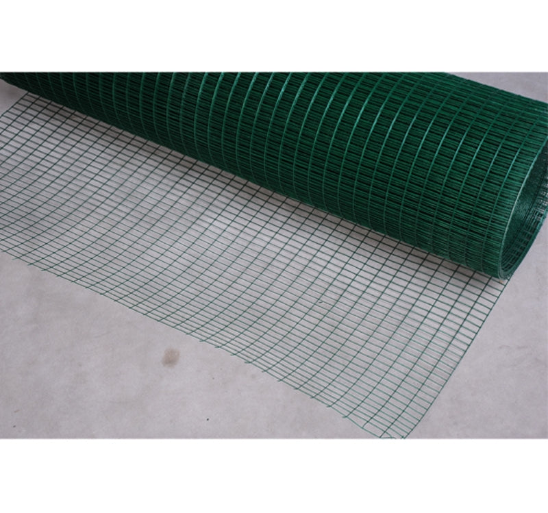 Dark Green PVC Coated Wire Mesh Fencing - 30m Length