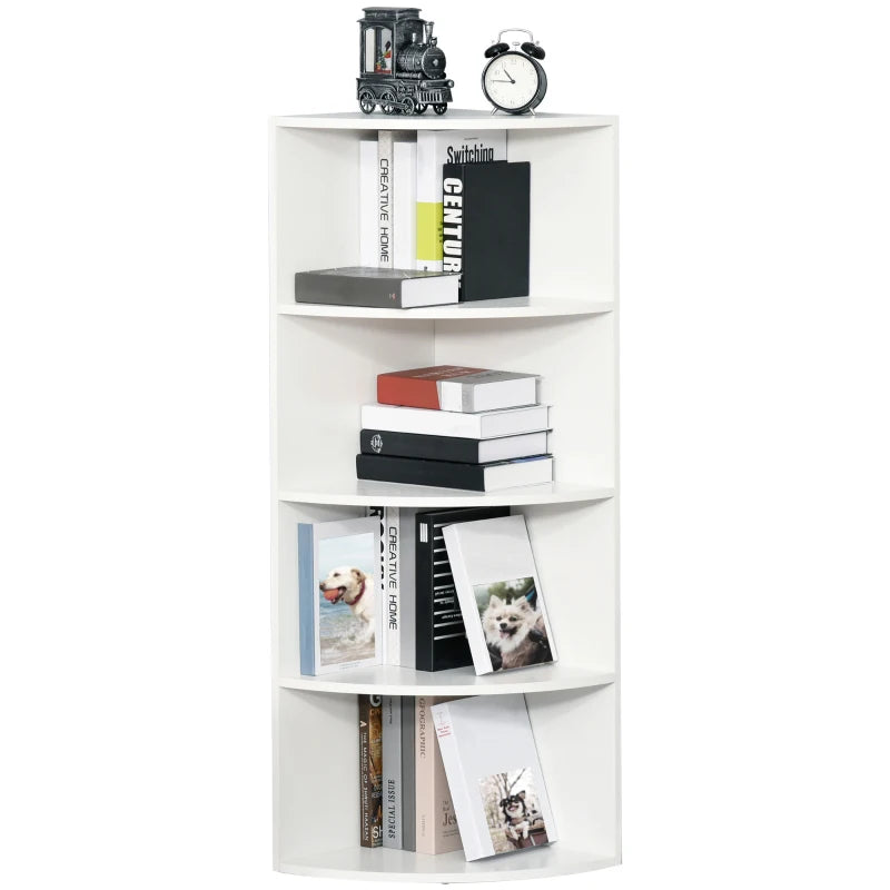 White Corner Bookshelf