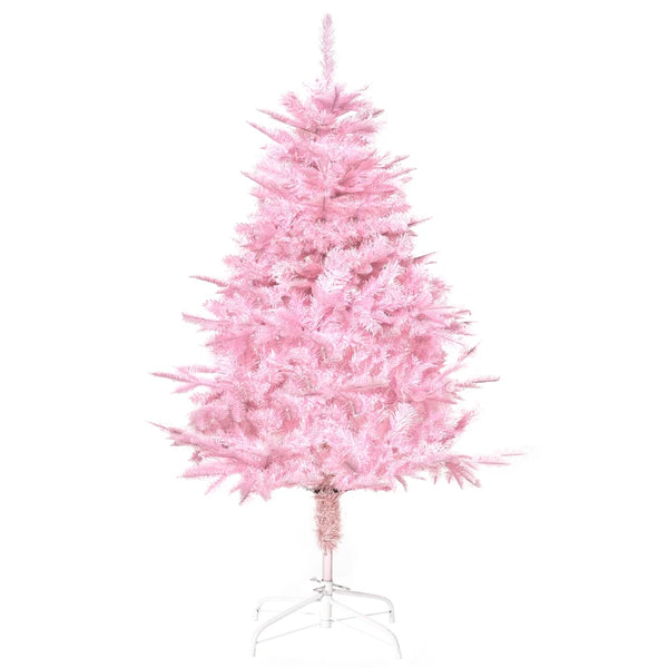 4FT Pink Artificial Christmas Tree with Automatic Open - Holiday Xmas Decoration