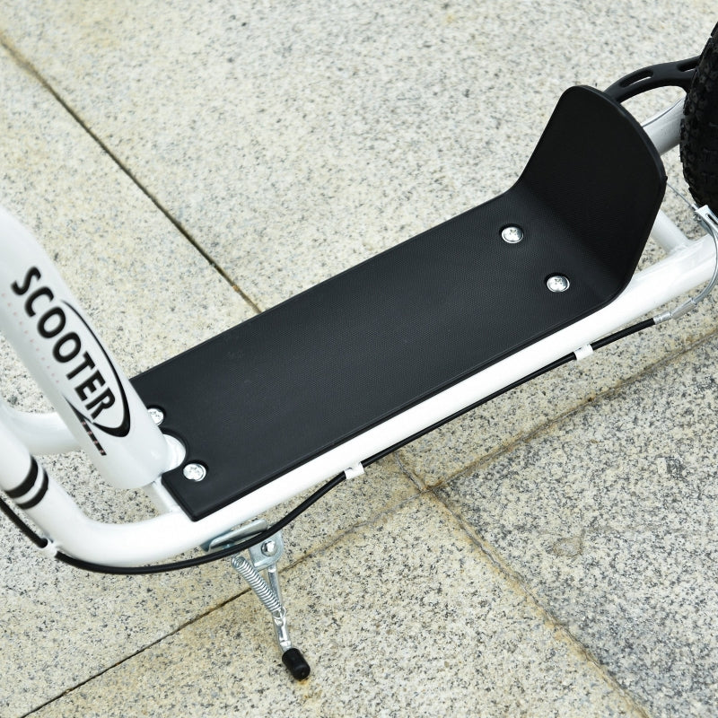 Adjustable Black 12" Metal Frame Kick Scooter with Dual Brakes