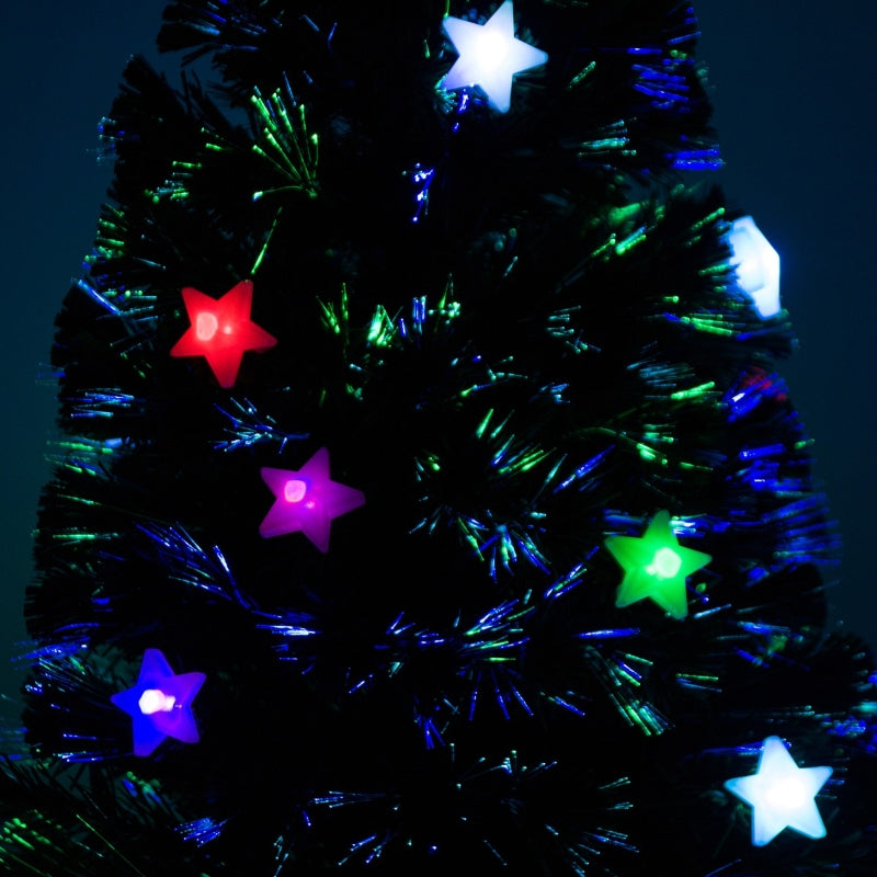 5FT Green Fibre Optic Christmas Tree with LED Lights