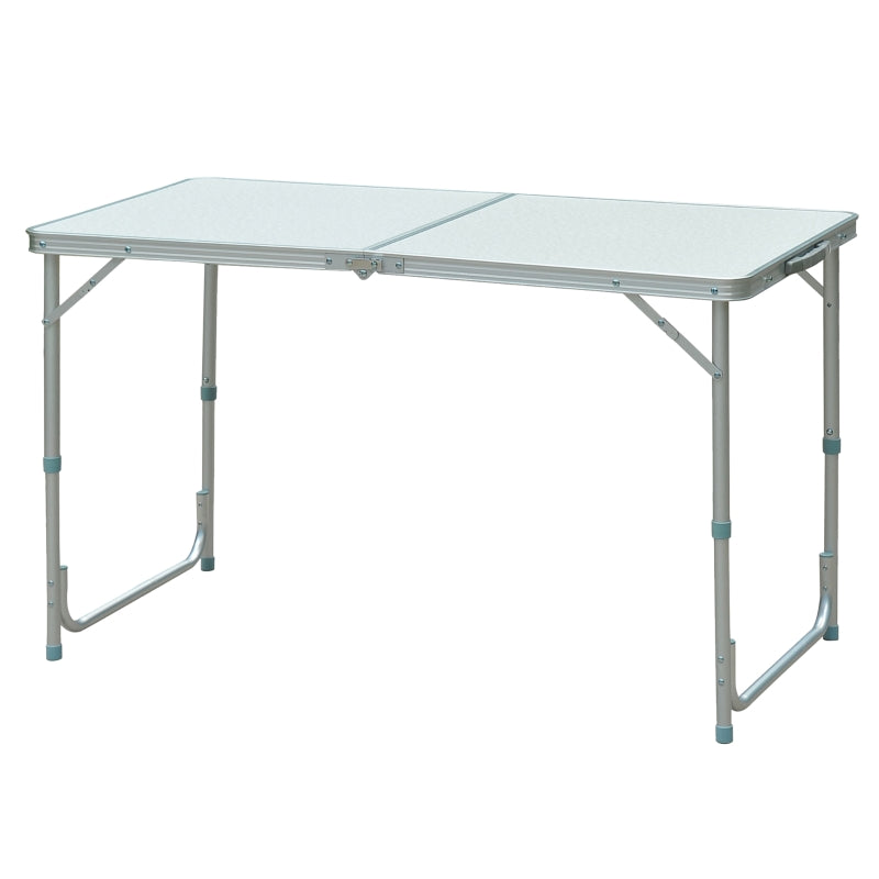 Compact Folding Aluminum Table - Silver