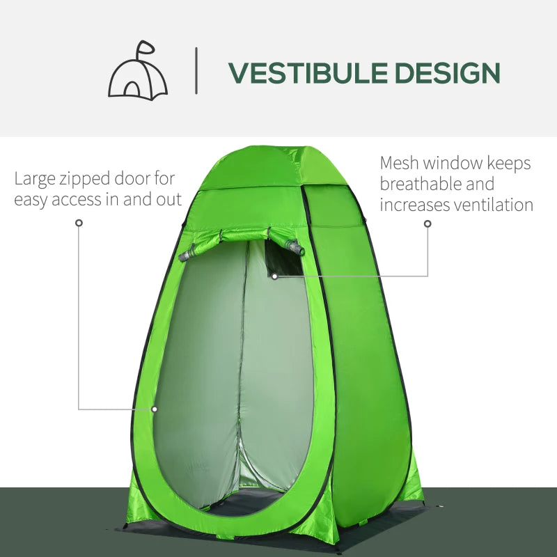 Green Pop Up Outdoor Privacy Tent with Removable Floor