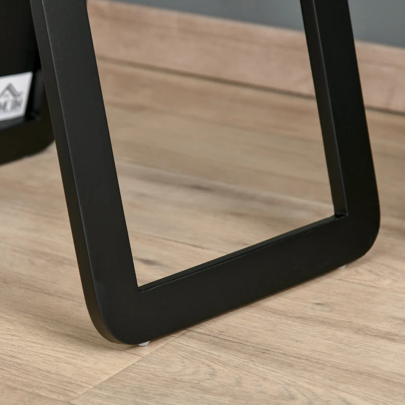 Black Full Length Mirror - Floor Standing or Wall Mount - Bedroom Dressing Mirror