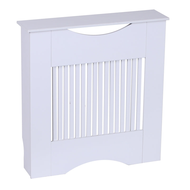 White Slatted Radiator Cover Cabinet 82H x 78W x 19D