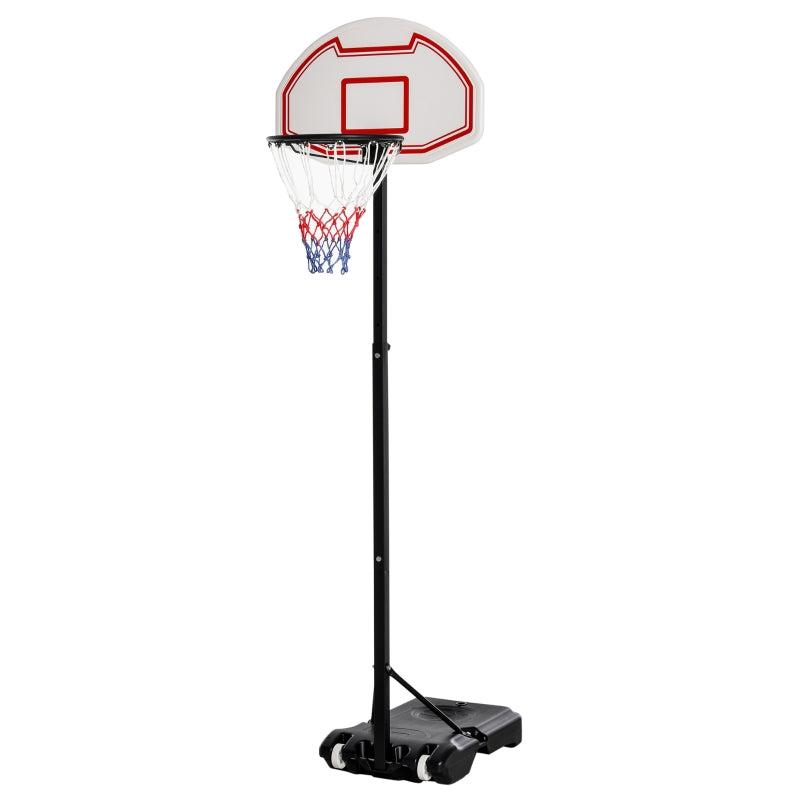 Adjustable Height Outdoor Basketball Stand - Blue Garden Hoop with Wheels