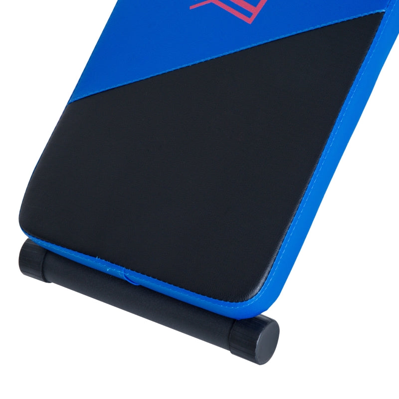 Steel Sit-Up Bench - Black/Blue