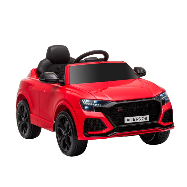Red Audi RS Q8 6V Kids Electric Ride-On Car with Remote Control and Music