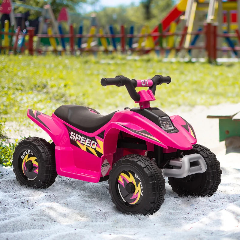 6V Pink Kids Electric Ride-On ATV Quad Bike for Toddlers 18-36 Months