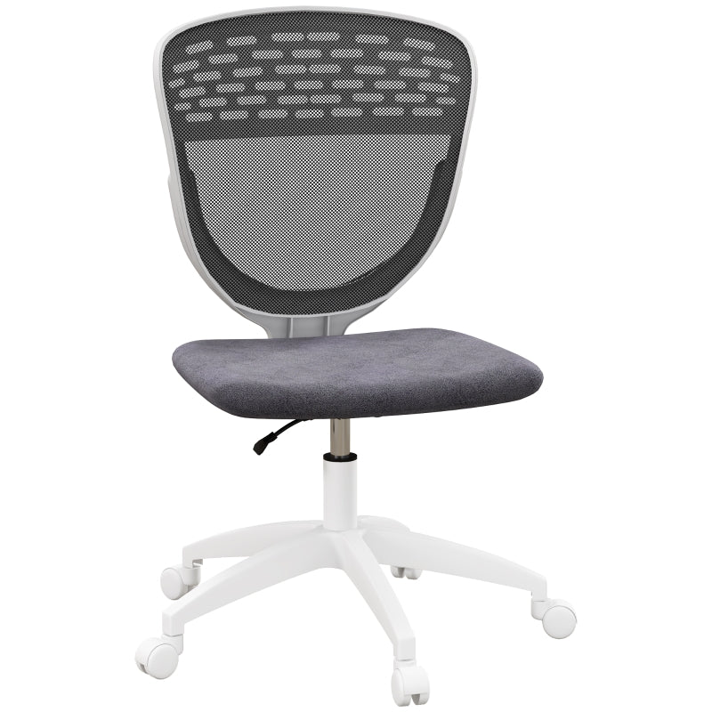 Grey Mesh Office Chair with Swivel Wheels