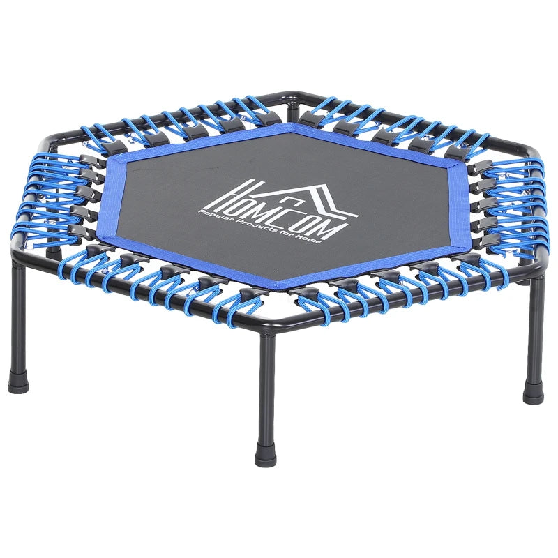 Blue 40" Mini Hexagon Trampoline with Anti-slip Pads