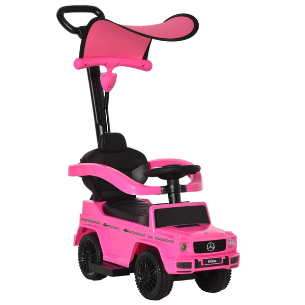 Pink Toddler Ride-On Push Car Walker Stroller