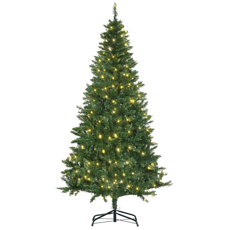 6FT Green Christmas Tree with Warm White LED Lights