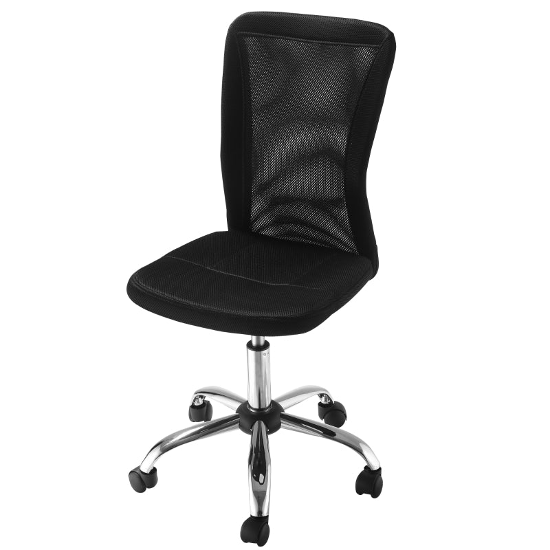 Black Mesh Back Office Swivel Chair with Wheels