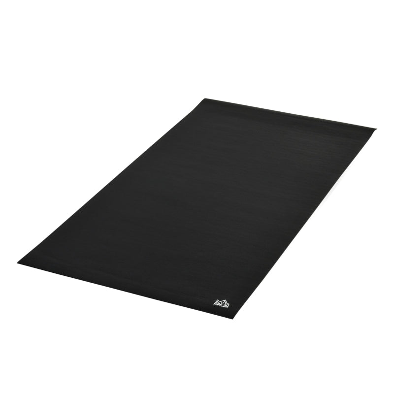 Non-Slip Black Exercise Equipment Mat 180 x 90cm