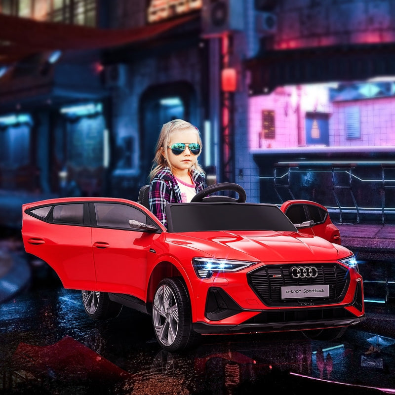 Red Audi E-tron 12V Kids Electric Ride On Car with Remote Control