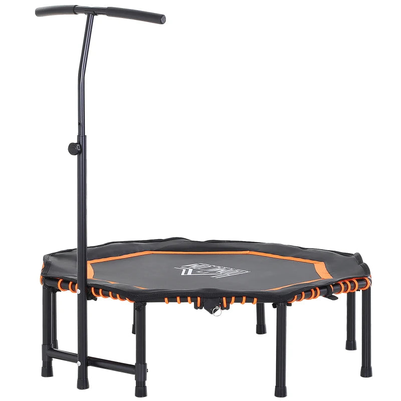 48" Orange Mini Fitness Trampoline with Adjustable Handle