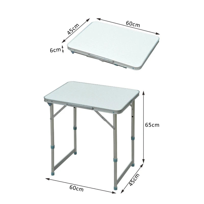 Silver Foldable Patio Picnic Table