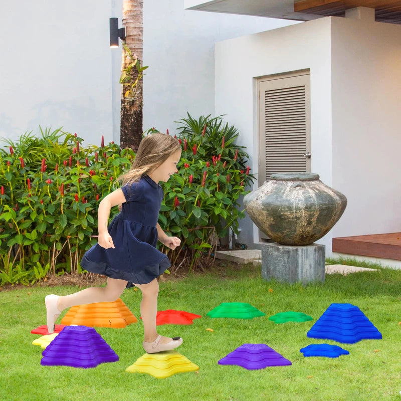 Multicoloured Kids Starfish Balance Stepping Stones Set