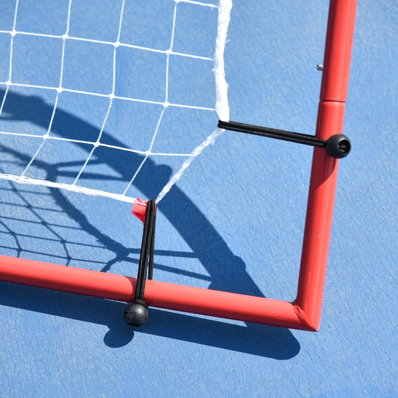 Adjustable Steel Frame Rebounder Goal - Red/White