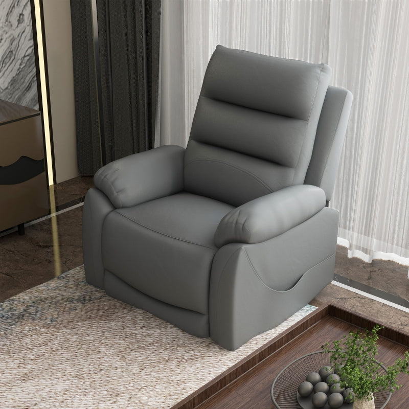 Grey Electric Power Lift Recliner Chair with Massage for Elderly