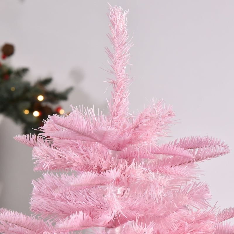 4FT Pink Artificial Christmas Tree with Automatic Open - Holiday Xmas Decoration