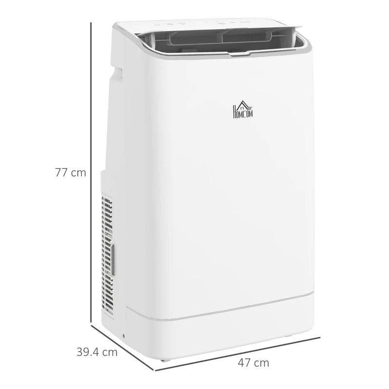 Portable White Air Conditioner with WiFi, Dehumidifier & Fan - 14,000 BTU