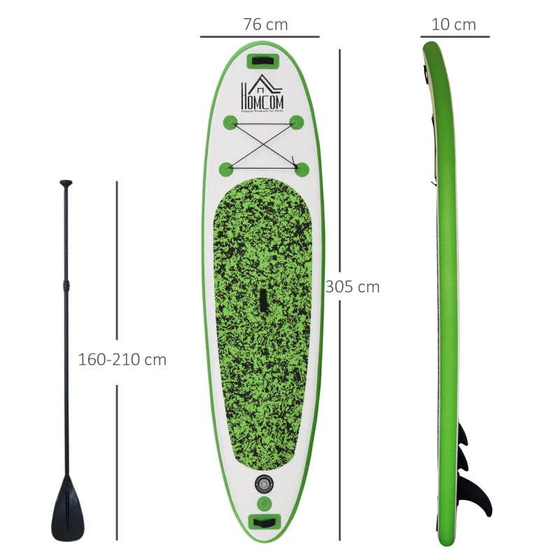 10ft Blue Inflatable Stand Up Paddle Board Kit - Non-Slip SUP with Accessories