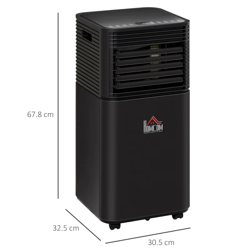 Portable 4-in-1 Air Conditioner Unit - Cooling, Dehumidifying, Ventilating - Black- 5000 BTU