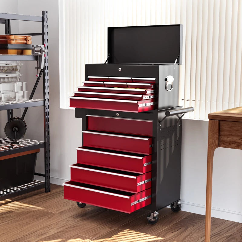 Red 19-Drawer Rolling Tool Chest