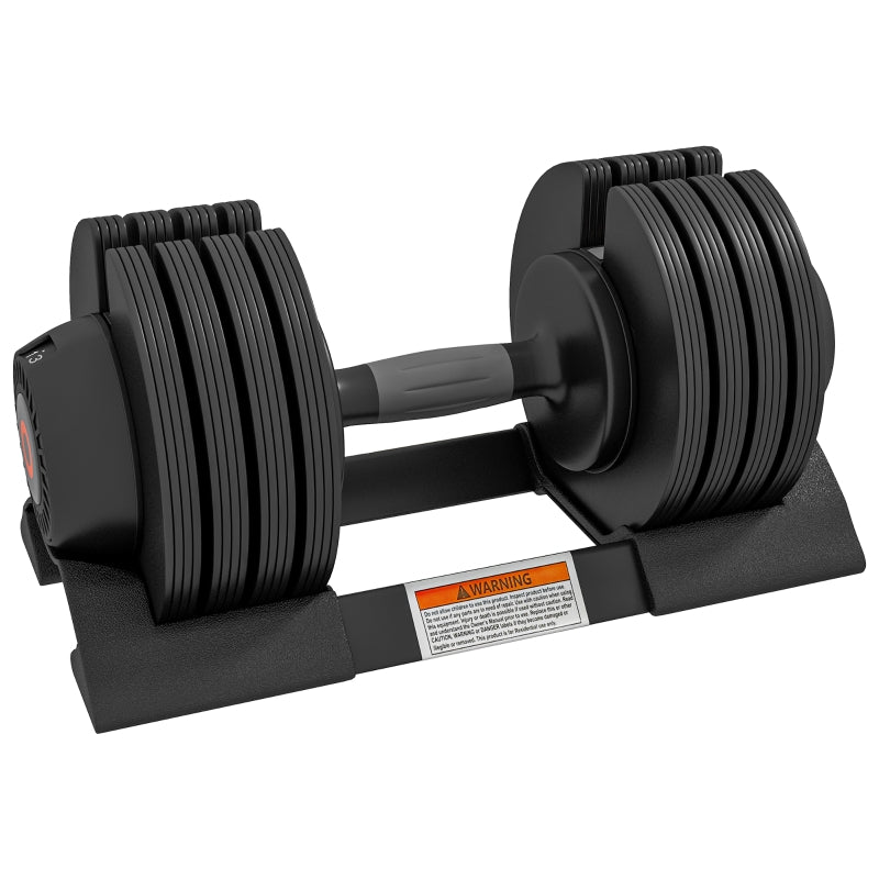 Adjustable Dumbbells Set with Storage Tray, Non-Slip Handle - 4-in-1 Weights, 7KG-24KG