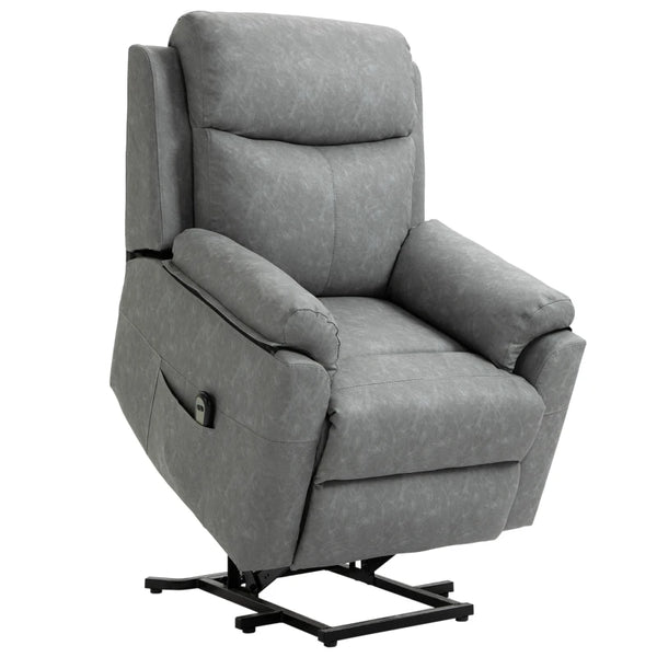 Grey Electric Power Lift Recliner Chair for Elderly with Remote Control
