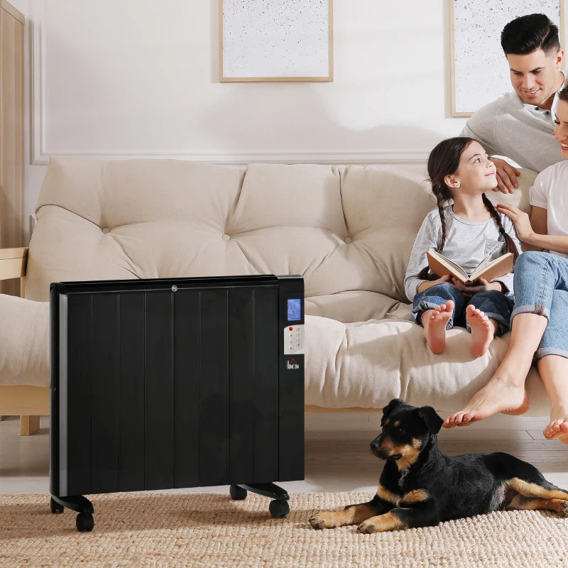 Black Convector Heater with Timer & Remote Control