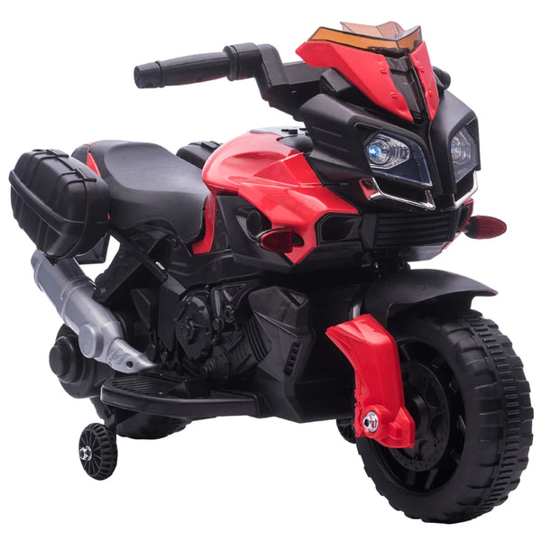 Red Kids Electric Motorbike 6V Ride-On Motorcycle with Lights & Sounds