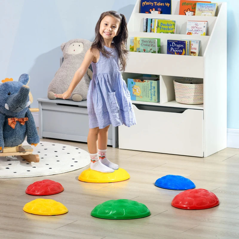 Colorful Kids Stepping Stones Set with Non-Slip Mats