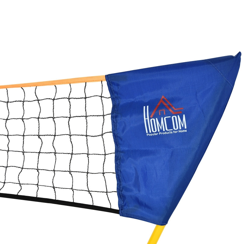 Portable Folding Badminton Set with Rackets and Shuttlecocks - Blue