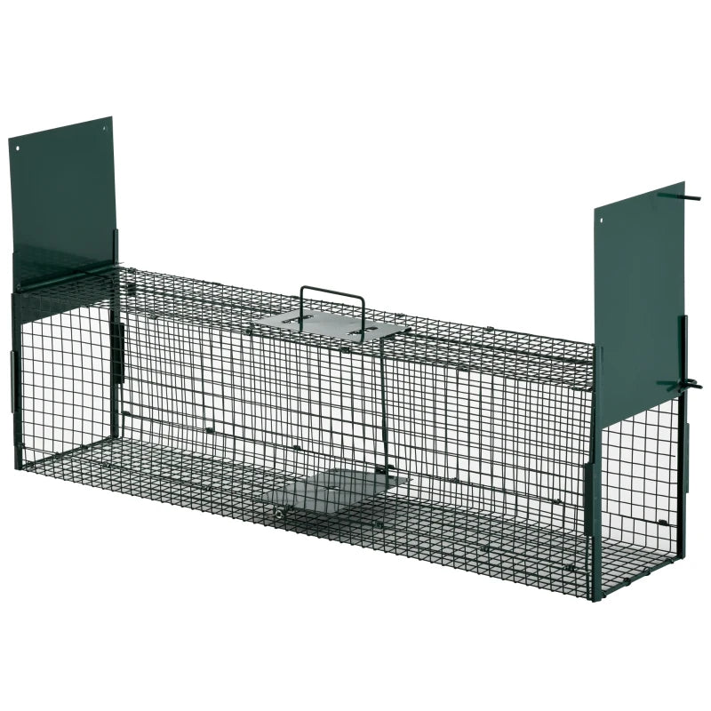 Dark Green Small Animal Live Trap - Rat, Mice, Mink, Rabbit, Raccoon, Squirrel