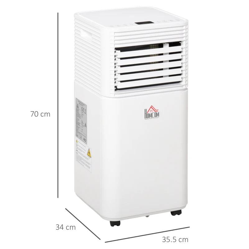 Portable 7000 BTU Air Conditioner - White, Dehumidifier, Fan, Remote, Timer, Window Kit