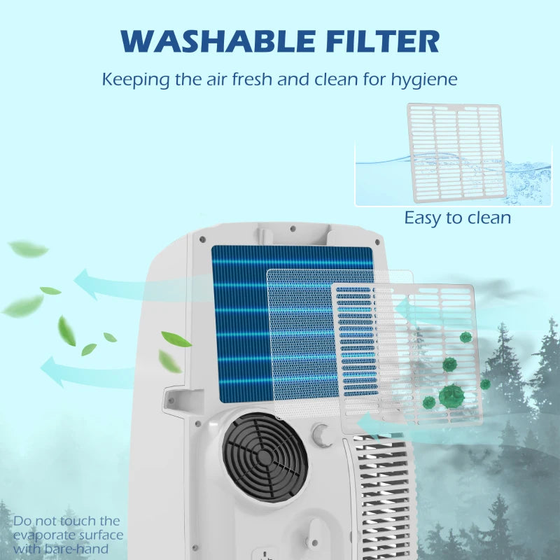 Portable 12,000 BTU White Air Conditioner