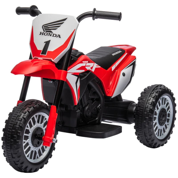 Red 3-Wheel Kids Electric Motorbike with Horn - Ages 18-36 Months