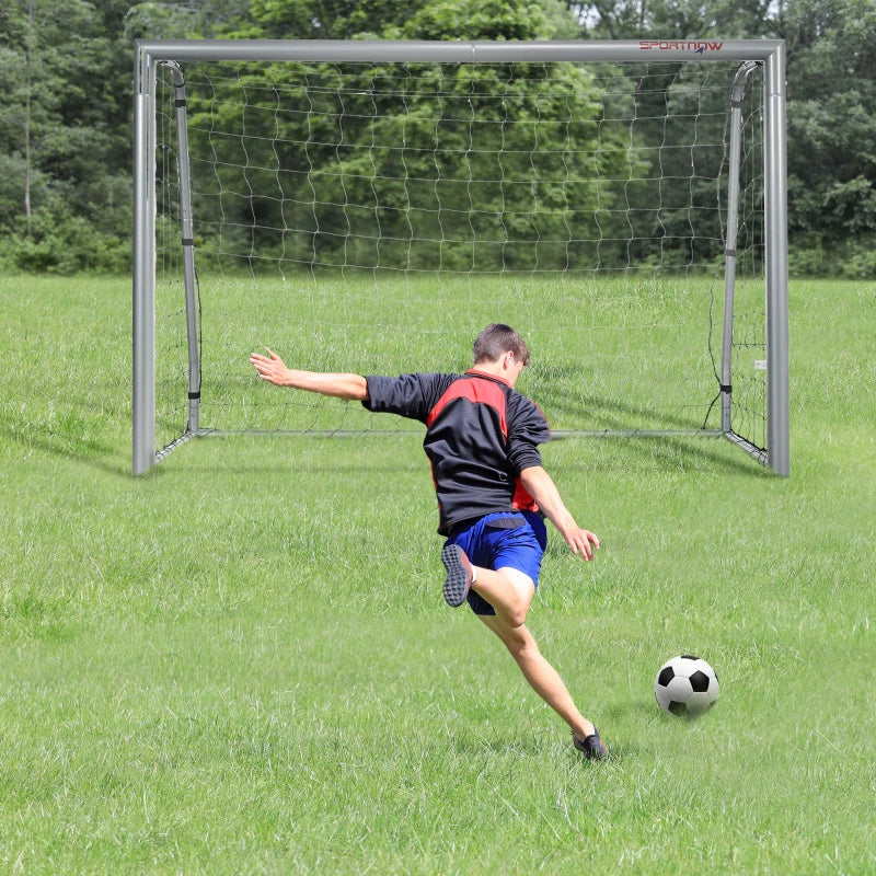 8ft x 5ft Green Football Goal Net with Ground Stakes