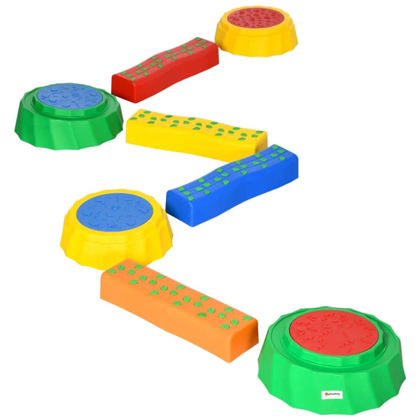 Multicoloured Kids Non-Slip Stepping Stones Set - 8 Pieces