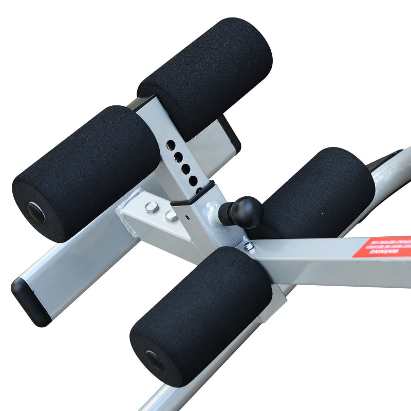 Black Foldable Gravity Inversion Table for Back Therapy and Home Fitness