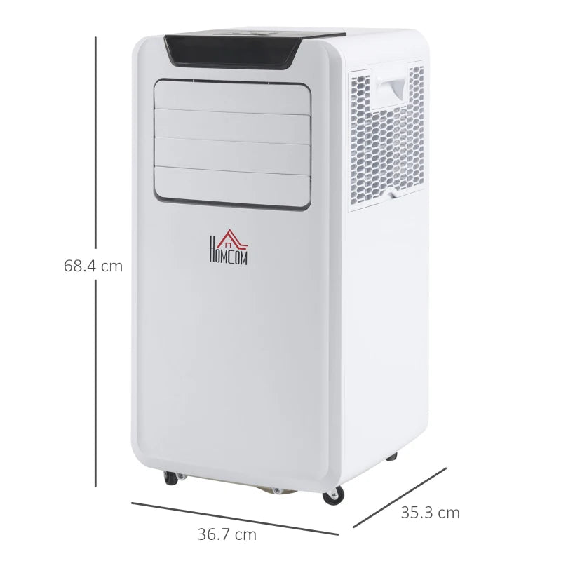 Portable 10000 BTU Air Conditioner - White, 3-in-1 Unit with Remote Control